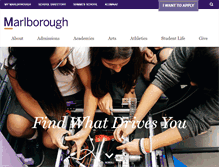 Tablet Screenshot of marlborough.org